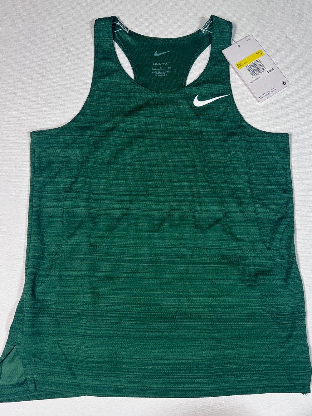 Nike Kids Racerback Tank Green Singlet Small